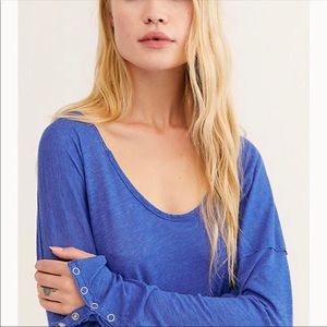 Free People• Sienna Shirt• Blue • NWT• Small